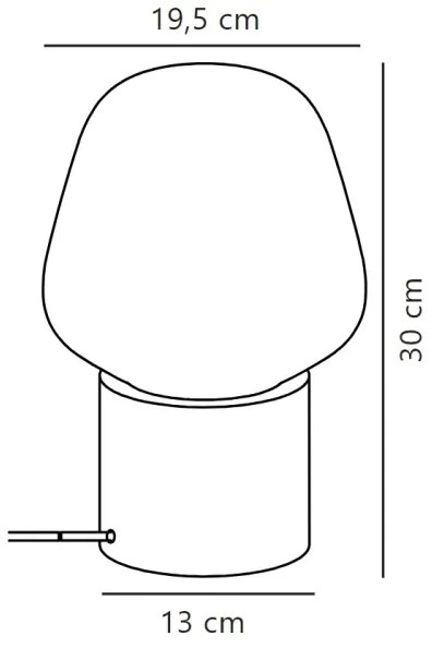 Nordlux - Stolná lampa CHRISTINA 1xE27/25W/230V betón/čierna
