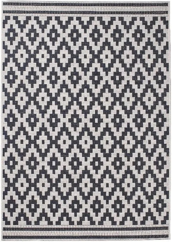 Čierny koberec Think Rugs Cottage 120 × 170 cm