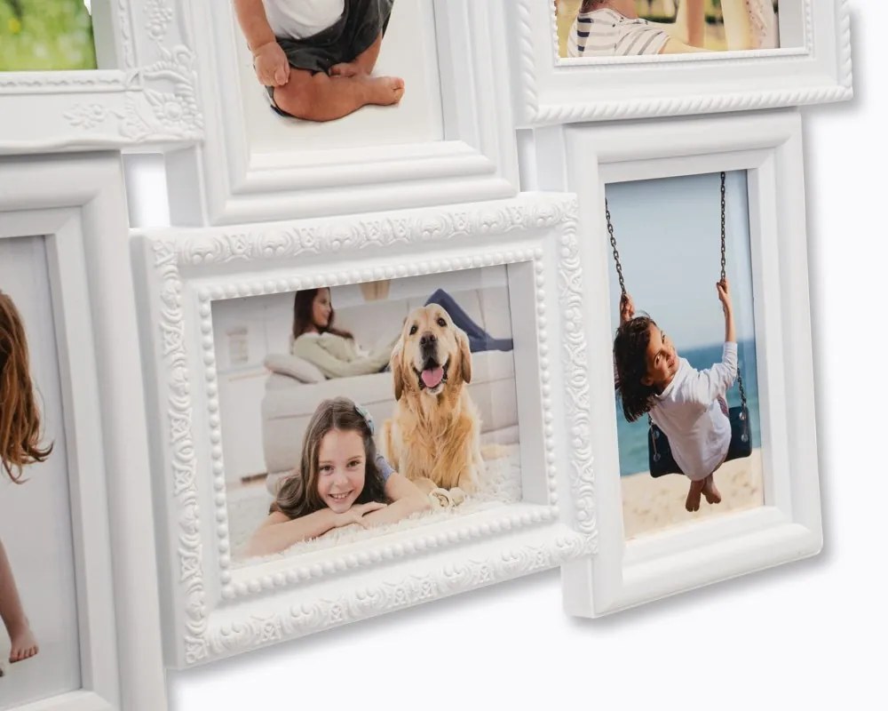 Fotorámik BAFRA 51x35 cm 6 fotografií biely