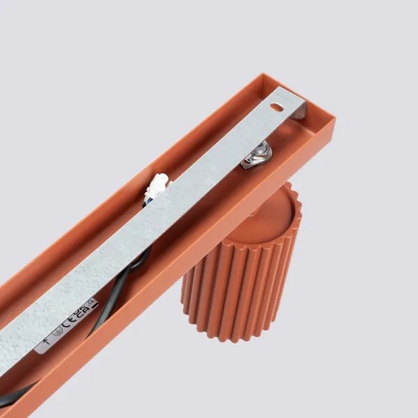 Sollux SL.1642 - Bodové svietidlo KARBON 6xGU10/10W/230V červená