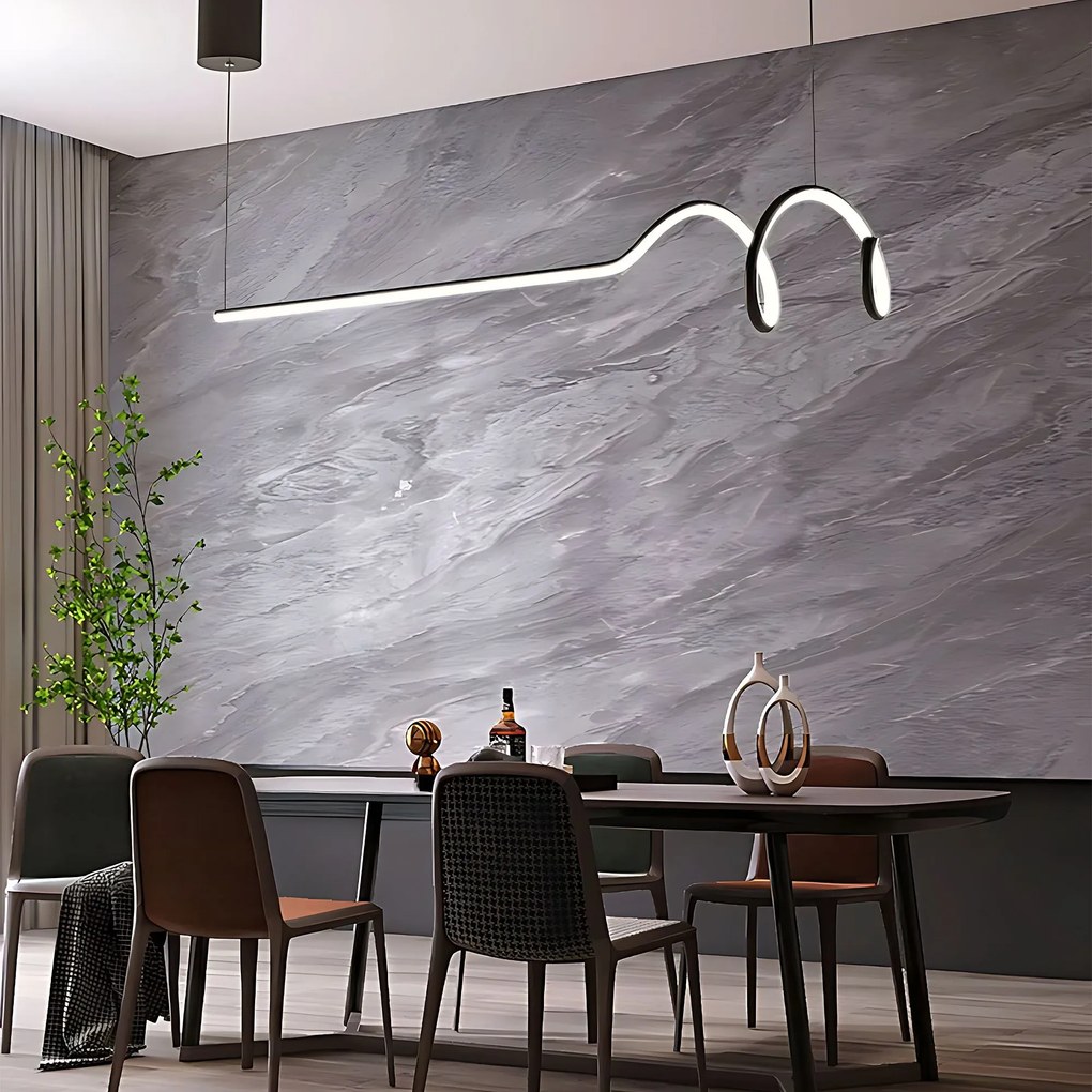 Toolight Toolight, LED závesné svietidlo 120cm, 36W, 3000K, LHJ030-CP, čierna, OSW-50013