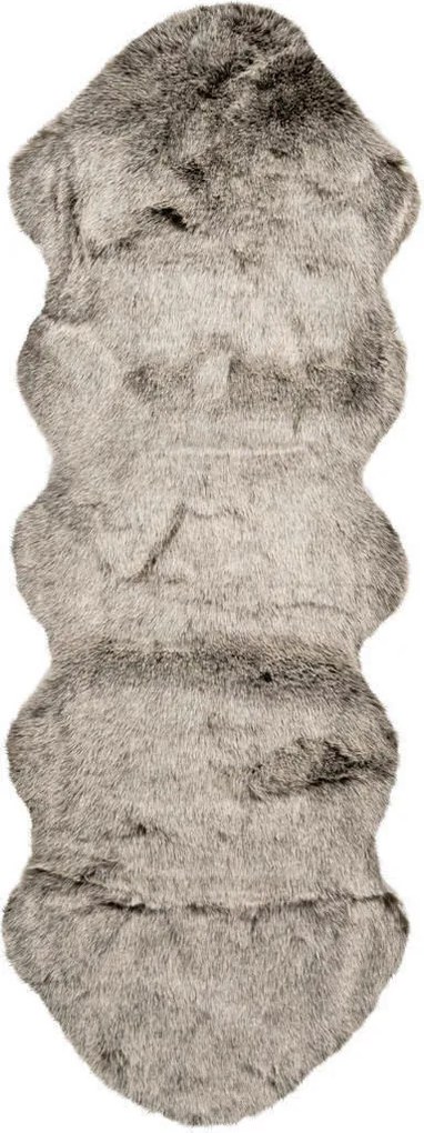 XXXLutz KOŽUŠINOVÝ KOBEREC, 60/180 cm, hnedá, olivovozelená - Online Only bytové doplnky - 005937026096