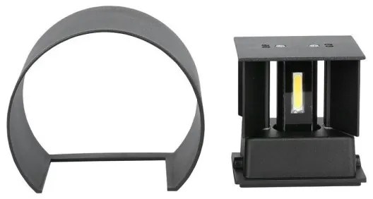 LED Vonkajšie nástenné svietidlo LED/6W/230V 3000K IP65 čierna