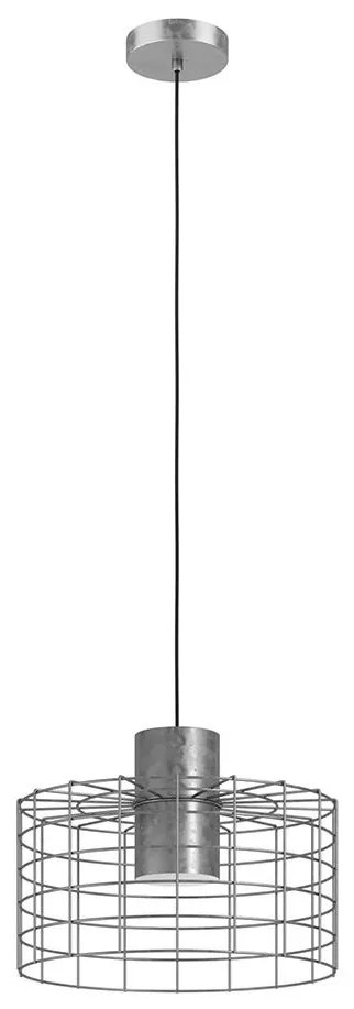 Eglo 43649 - Luster na lanku MILLIGAN 1xE27/40W/230V pr. 38 cm strieborná