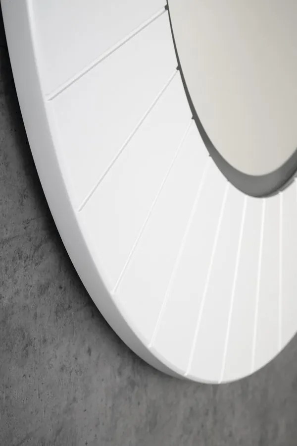 Sapho Sapho, LUMIRO STRIP guľaté zrkadlo s LED osvetlením v ráme, priemer 75cm, biela mat, LR750-3131S