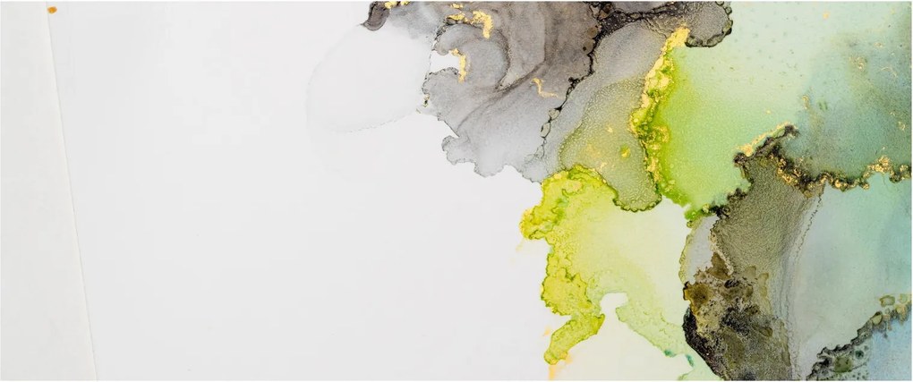 Obraz - Abstraktné umenie atramentom (120x50 cm)