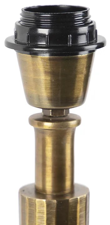 Art Deco stolná lampa bronzová bez tienidla - Torre