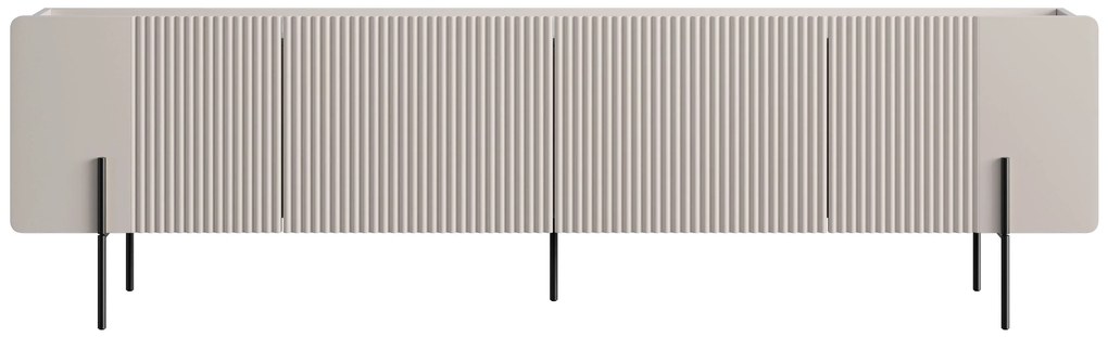 TV stolík Malmi 200 cm - kašmírová / čierna