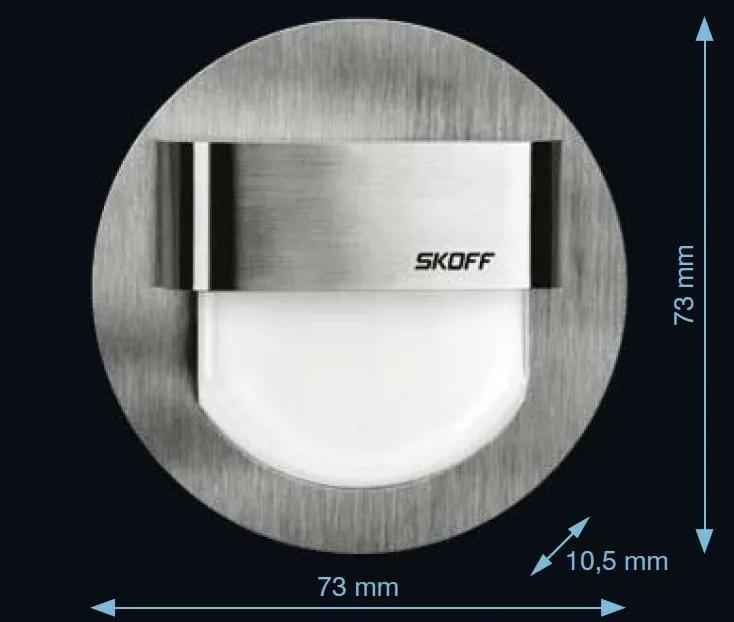 LED nástenné svietidlo Skoff Rueda čierna studená biela 230V MA-RUE-D-W