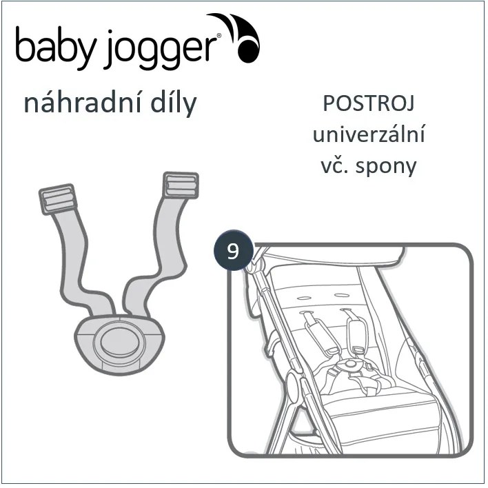 Baby Jogger BabyJogger UNIVERZÁLNY postroj + pracka