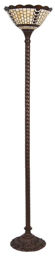 Vitrážová stojaca tiffany lampa 38*186