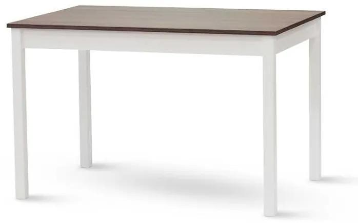 Stima Stôl TWIN Odtieň: Dub Halifax přírodní / bílá podnož, Rozmer: 80 x 80 cm