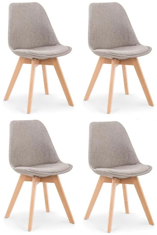 Halmar Jedálenské stoličky K303, sada 4 ks - tmavě modrá