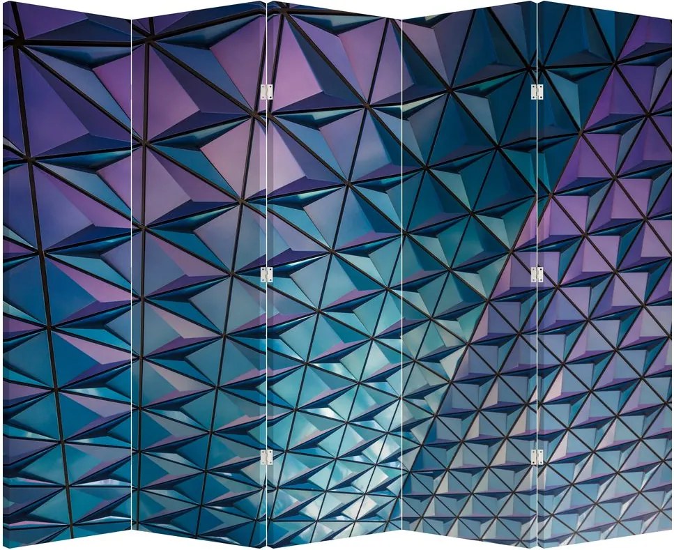 Paraván - Farebná štruktúra (210x170 cm)