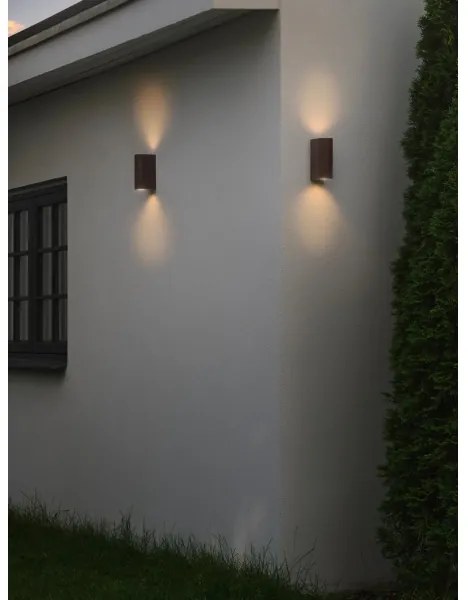 Nordlux - Vonkajšie nástenné svietidlo DION 2xGU10/25W/230V IP44 rezavá