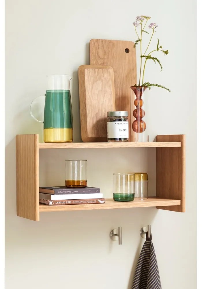 Poschodová polica v dekore duba v prírodnej farbe 62 cm Less – Hübsch