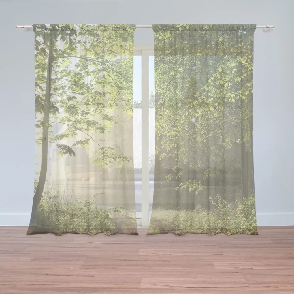 Sablio Záclony Lesná cesta: 2ks 150x250cm