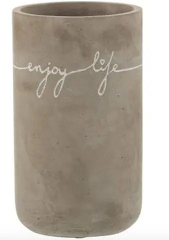Betónová váza Enjoy Life - Ø 11 * 19 cm