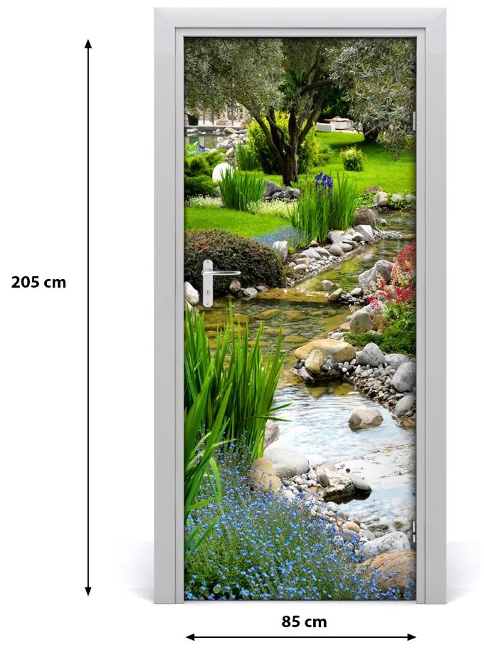 Fototapeta na dvere ázijská záhrada 85x205 cm