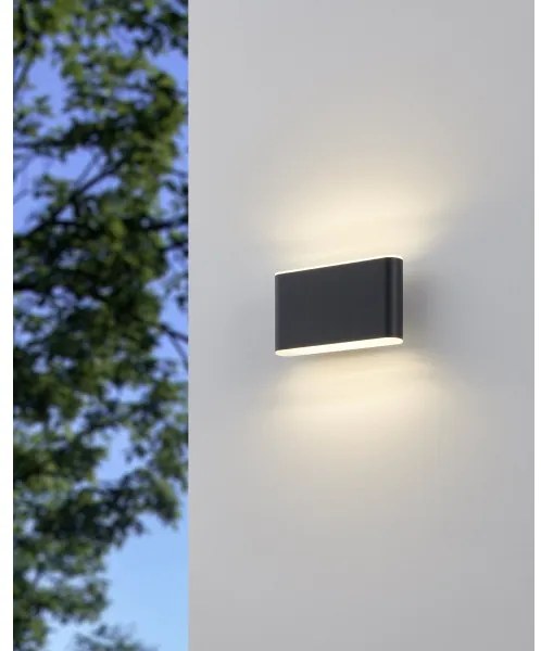 Eglo 901026 - LED Vonkajšie nástenné svietidlo GRUTTI 2xLED/5,8W/230V IP65