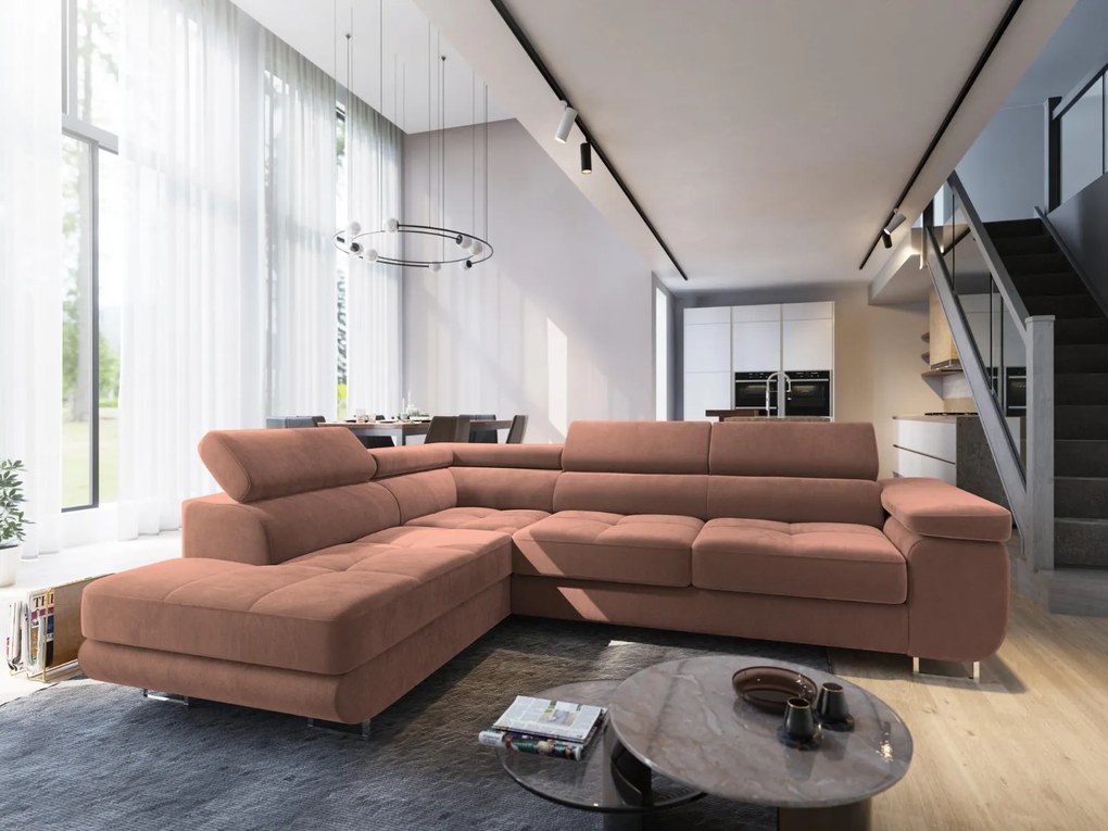 Rohová sedačka NOEL – rozkladacia, úložný priestor | Monolith 61