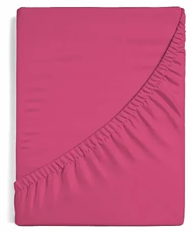 Napínacia plachta na posteľ - Malinová froté 100/200/25