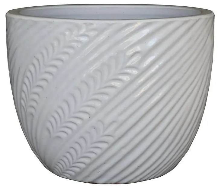 Kvetinač IP19-017 21x21x18 krémová