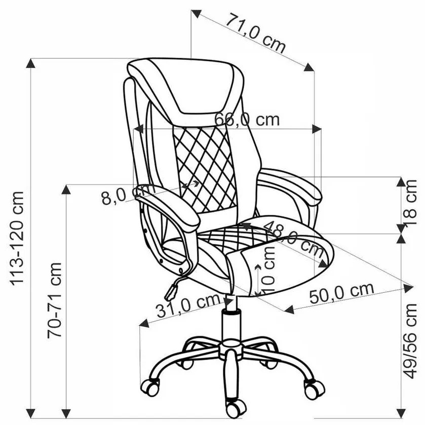 Kancelárske kreslo Sharp II, sivá