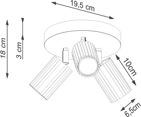 Brilagi - LED bodové svietidlo CRESTO 3xGU10/10W/230V čierne