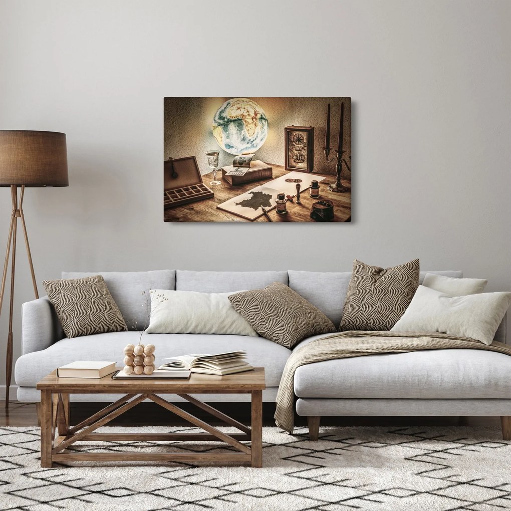Obraz - cestovateľský stôl (90x60 cm)