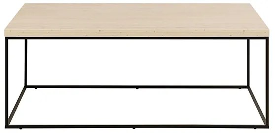 Konferenční stolek Barossa 110 cm travertin/černý
