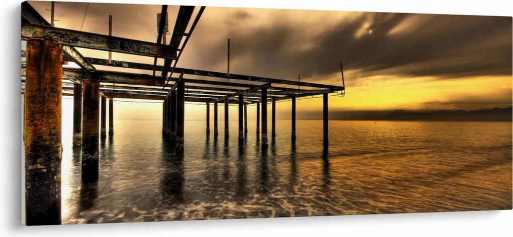 Obraz - Architektúra pri pobreží (120x50 cm)
