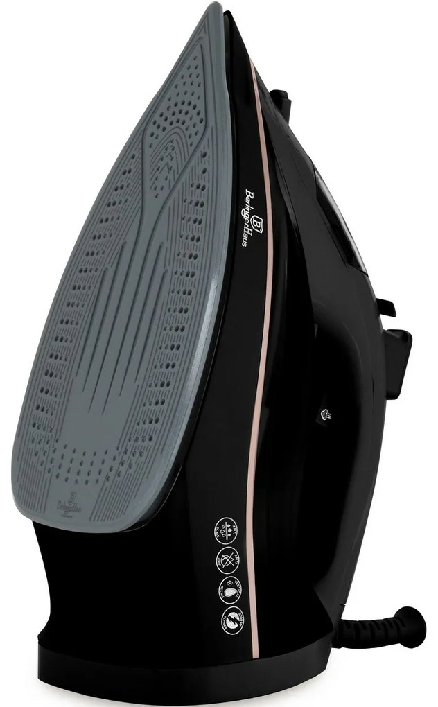 BerlingerHaus Žehlička naparovacia 2200 W Black Rose