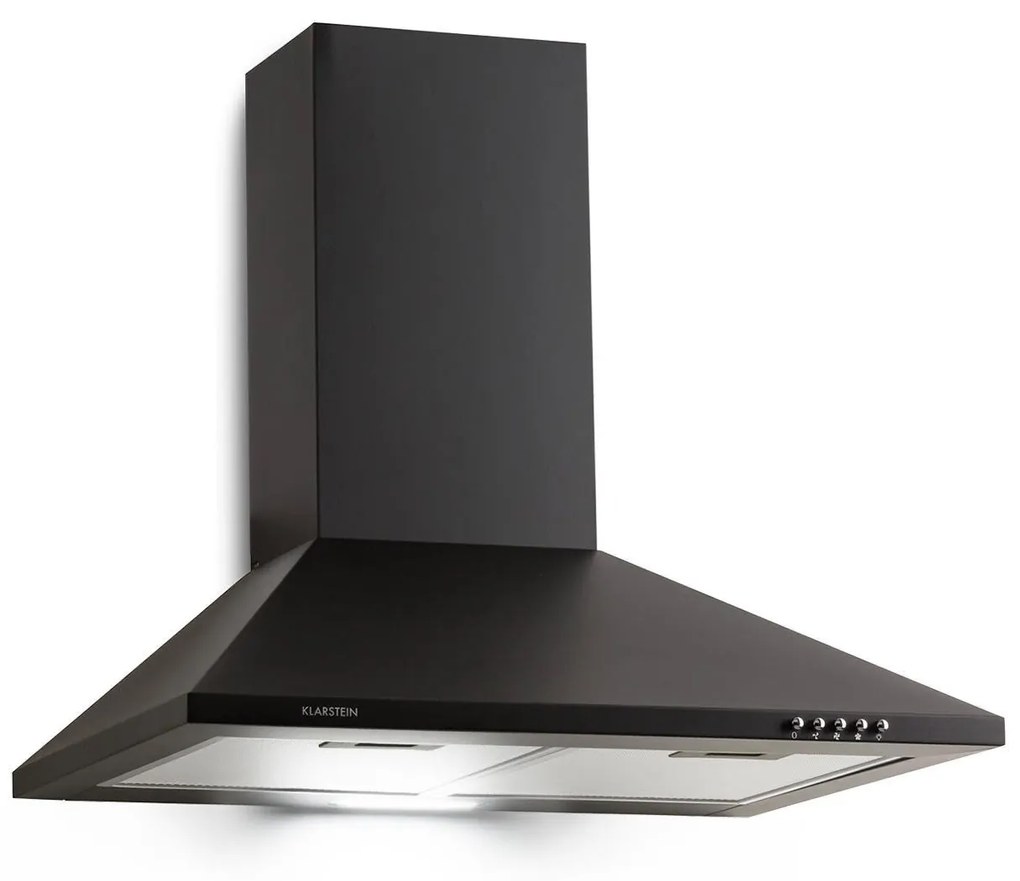 Klarstein Zugspitze 60, digestor, 60 cm, nástenný, 310 m³/h, LED, čierny