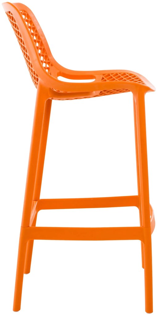 Plastová barová stolička DS10778434 - Oranžová