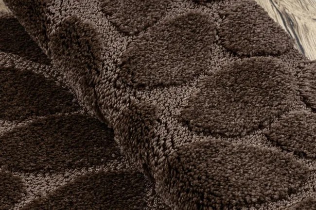 Sada kúpeľňových koberčekov SUPREME STONES kamienky, hnedá