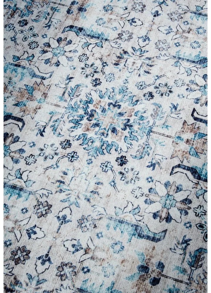 Svetlomodrý koberec 160x230 cm Saveh Cream Blue – Elle Decoration