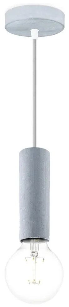 Luster na lanku SAGA 1xE27/40W/230V šedá