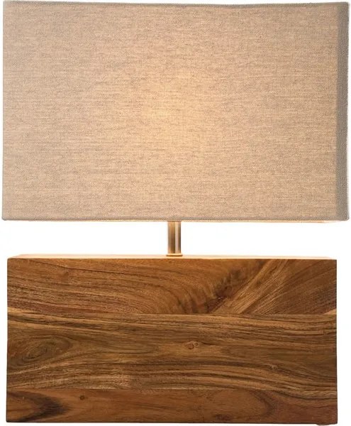 KARE DESIGN Stolná lampa Rectangluar Wood Nature 43 × 33 × 10 cm