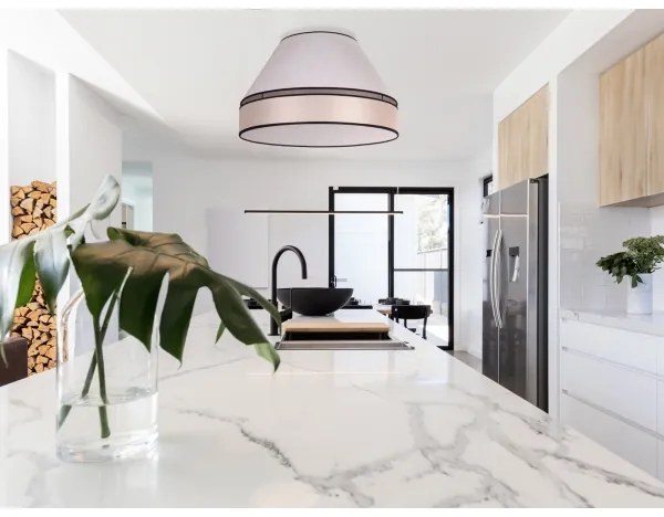 Duolla - Stropné svietidlo AVIGNON 1xE27/15W/230V pr. 50 cm béžová