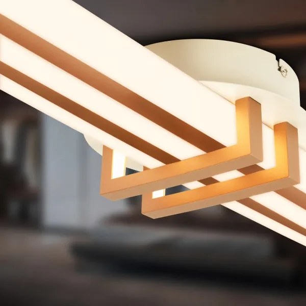 Brilo - LED stropné svietidlo TINKA LED/30W/230V 3000K medené