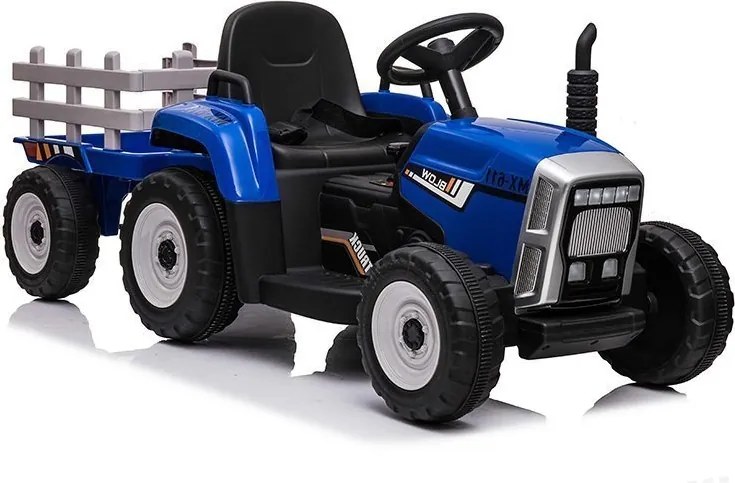 LEAN CARS Batériový traktor s prívesom XMX611 Blue