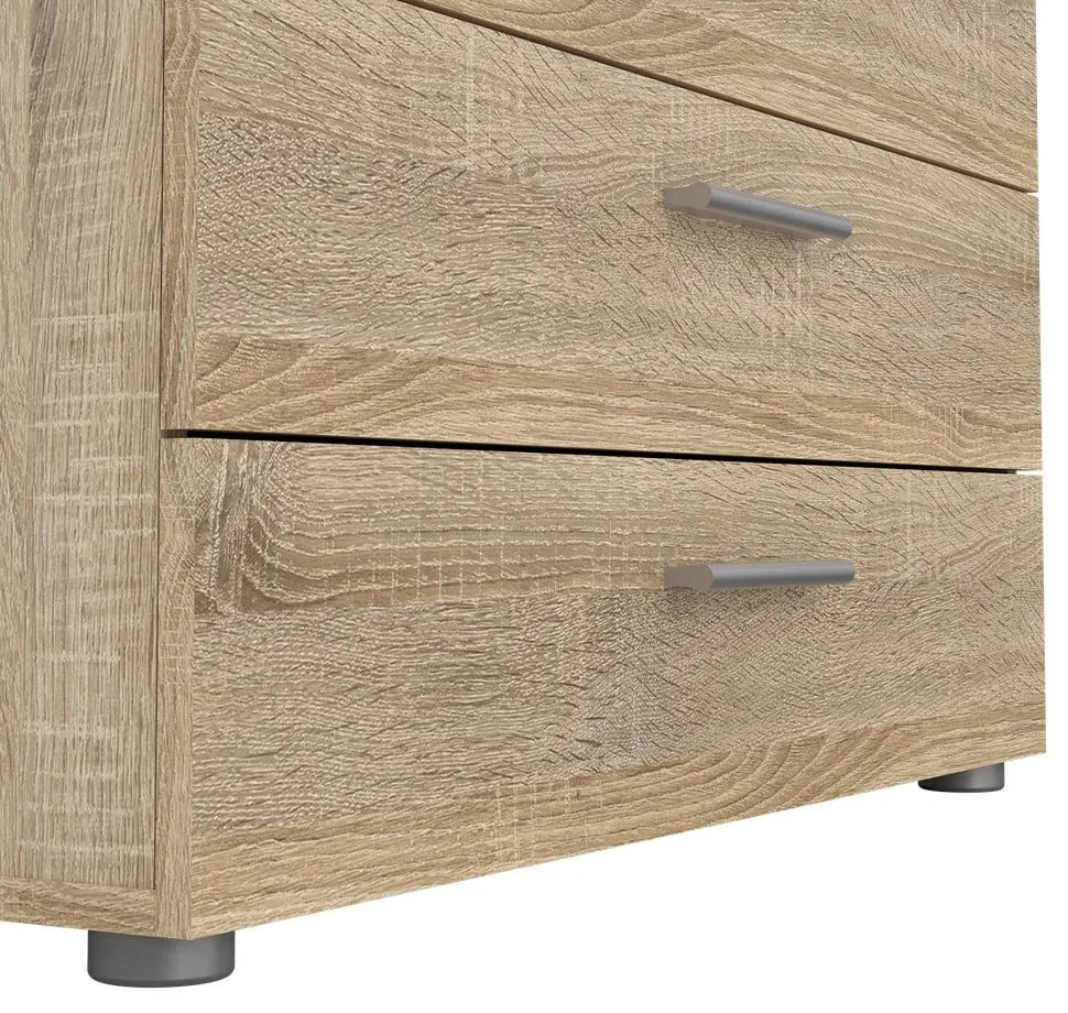 Komoda v dubovom dekore Tvilum Pepe, 80 x 68 cm