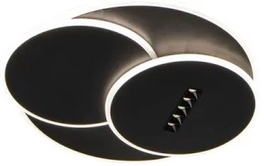 LED Stmievateľné stropné svietidlo LED/90W/230V 3000-6500K čierna +diaľkové ovládanie