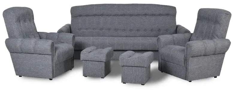 Sedacia súprava Swarz, šedá (izolda popiel)