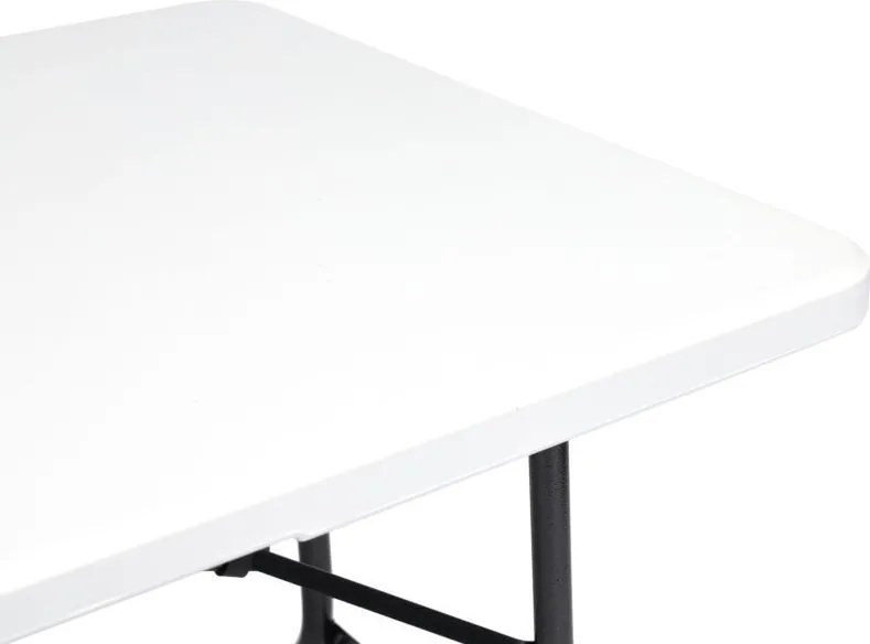 Biela sada cateringového banketového stola 180 cm + 2 lavice