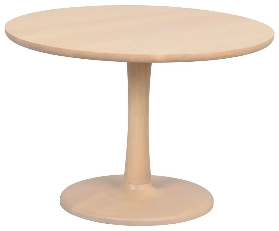 Okrúhly konferenčný stolík v dekore duba v prírodnej farbe 60x60 cm Hobart – Rowico
