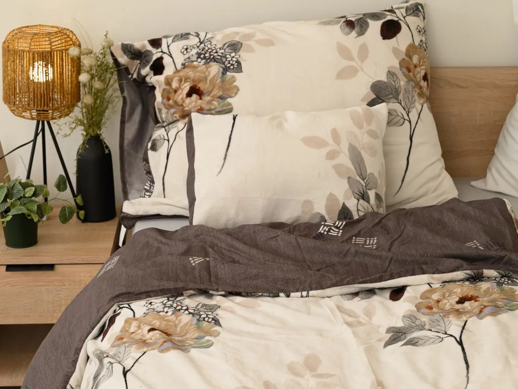 Obojstranné obliečky DUO SENSE CARMELIA vzorované + obliečka na vankúšik 40x50 cm ZDARMA Rozmer obliečky: 70 x 90 cm | 140 x 200 cm