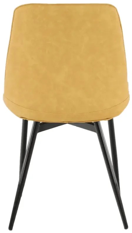 Stolička, žltá/čierna, HAZAL