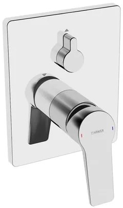 Hansa Twist sprchová a vaňová batéria bez podomietkového telesa chróm 89 849 083